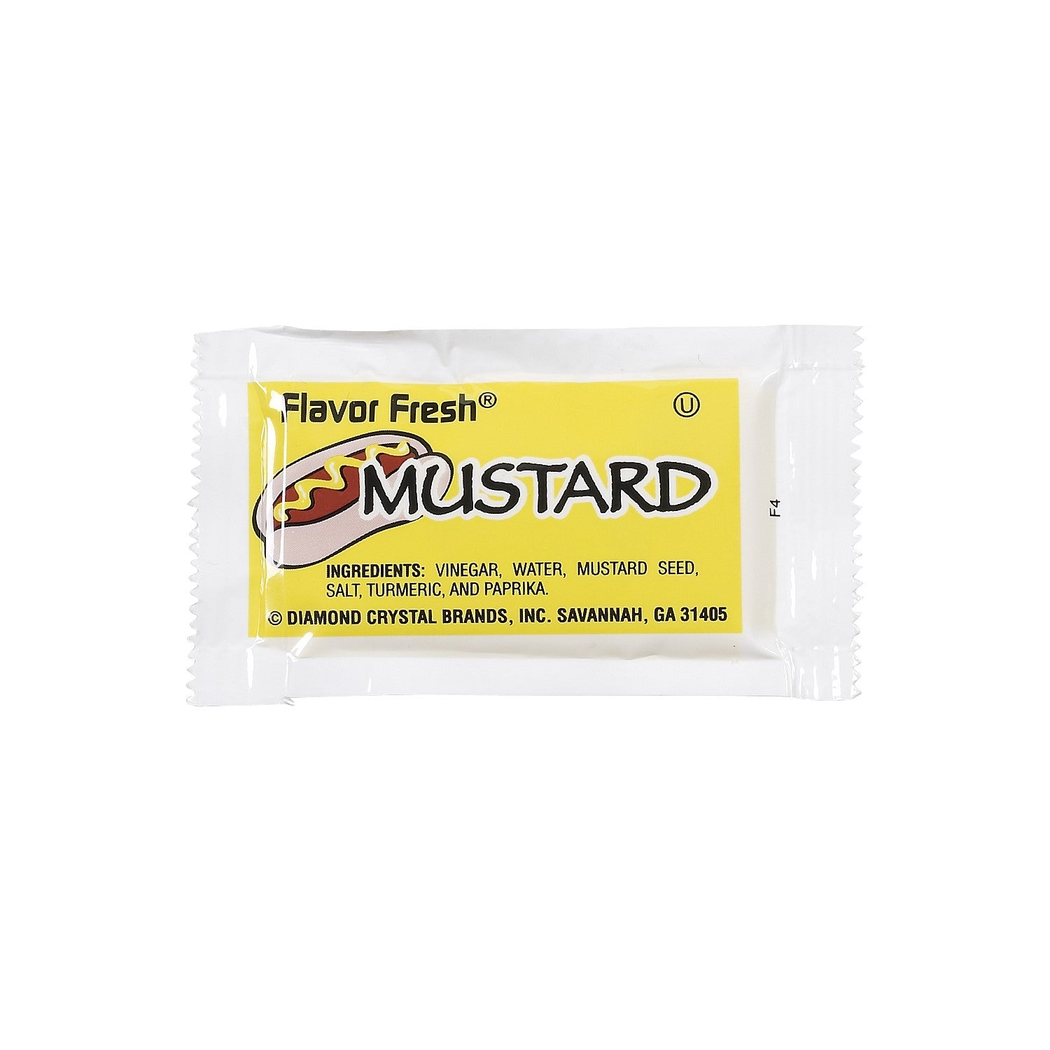 Flavor Fresh Yellow Mustard Single Serve Gr 4.5 Grams Each - 500 Per Case