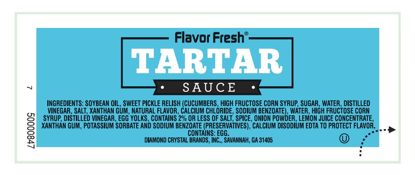 Flavor Fresh Tartar Sauce Single Serve Gr 12 Grams Each - 200 Per Case