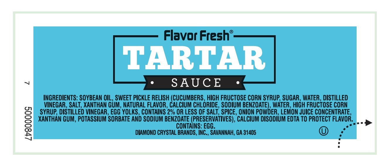 Flavor Fresh Tartar Sauce Single Serve Gr 9 Grams Each - 200 Per Case