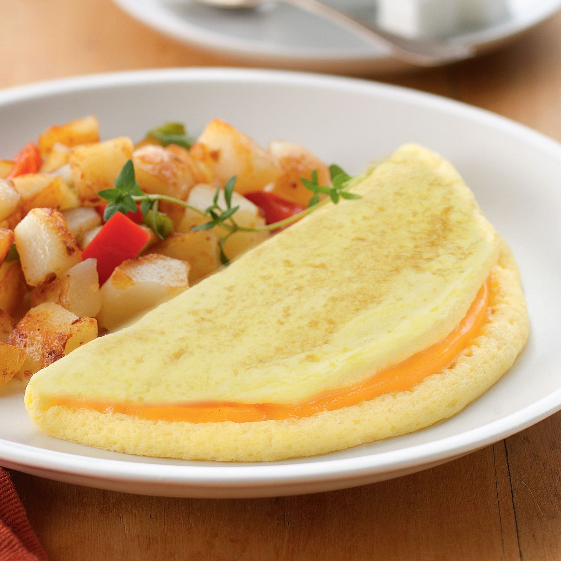 Papetti's(r) Fully Cooked Five Inch Five Inch Singlefold Omelet Filled With Colby Cheese 2.1 Ounce - 144 Per Case