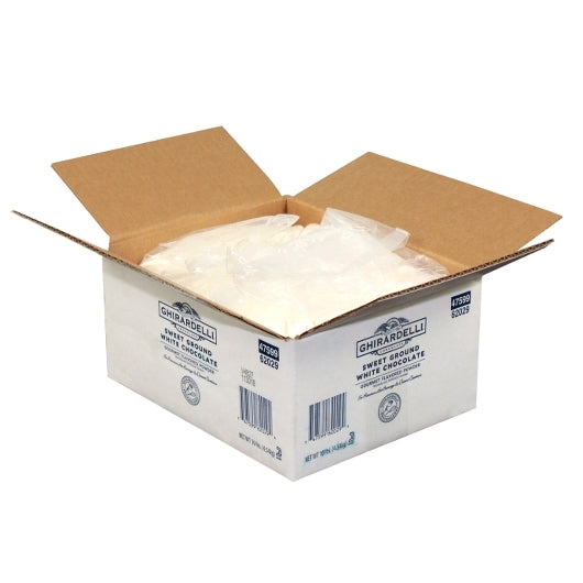 Ghirardelli Sweet Ground White Chocolate Flavor 10 Pound Each - 1 Per Case