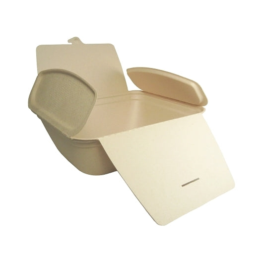 World Centric 64Oz Compost-A-Pak- Flap Container, 50 Each, 4 Packs Per Case