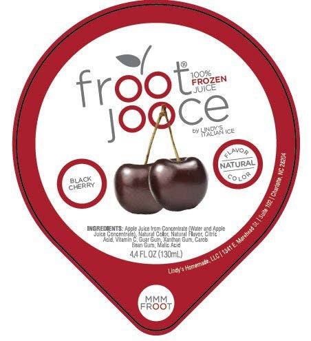 Froot Jooce Black Cherry Juice Cups 4.4 Fluid Ounce - 90 Per Case