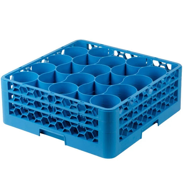 Carlisle Foodservice 20 Compartment Rack With 2 Extenders Carlisle Blue 1 - 3 Ea
