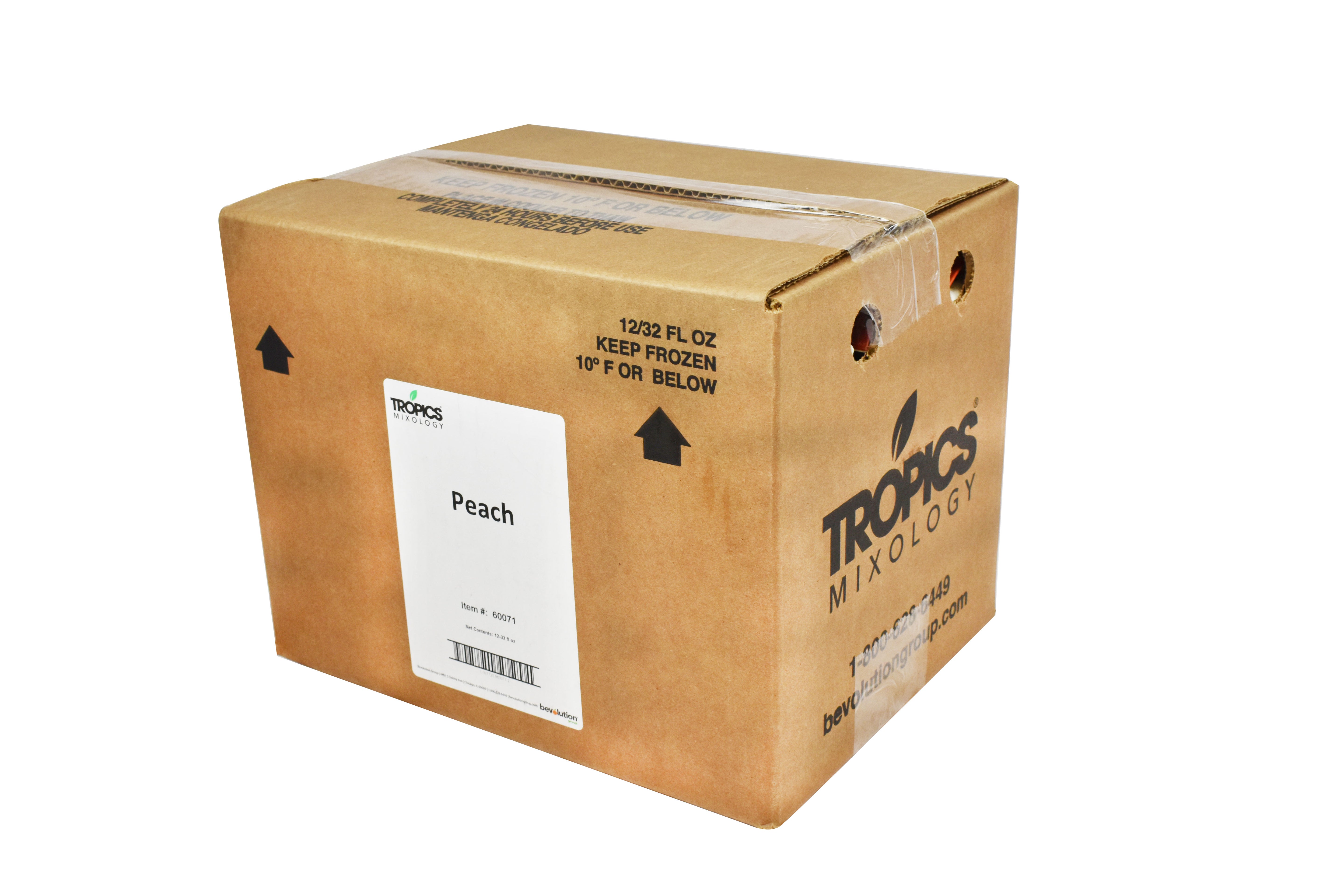 Tropics Peach Drink Mix 32 Fluid Ounce - 12 Per Case