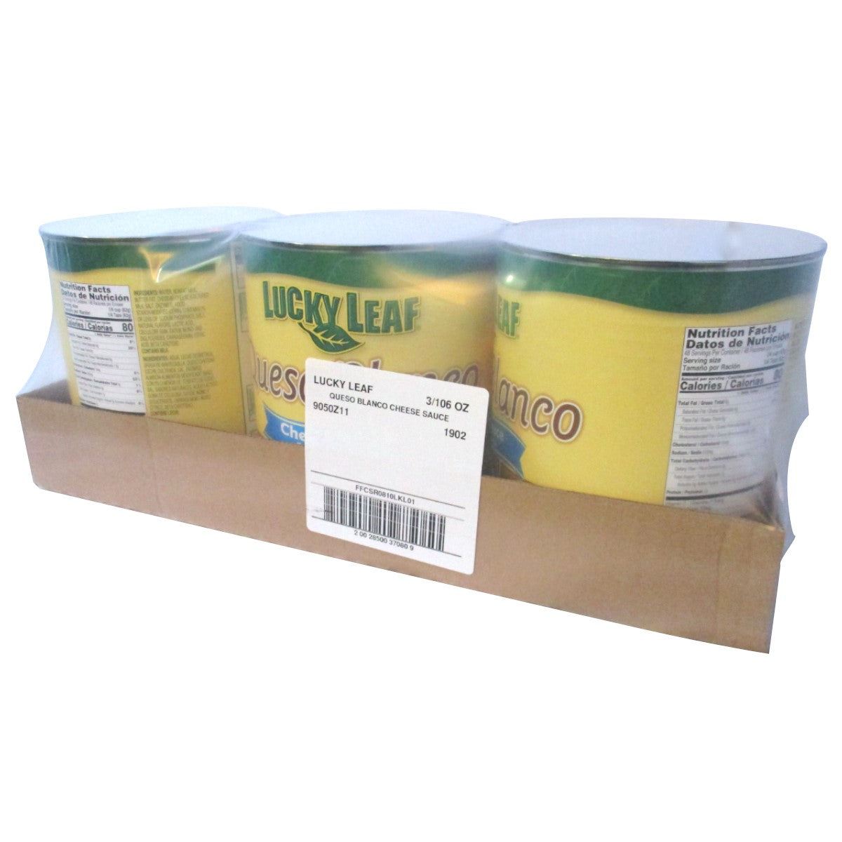 Lucky Leaf Queso Blanco Cheese Sauce Salsade Queso Cans 106 Ounce Size - 3 Per Case