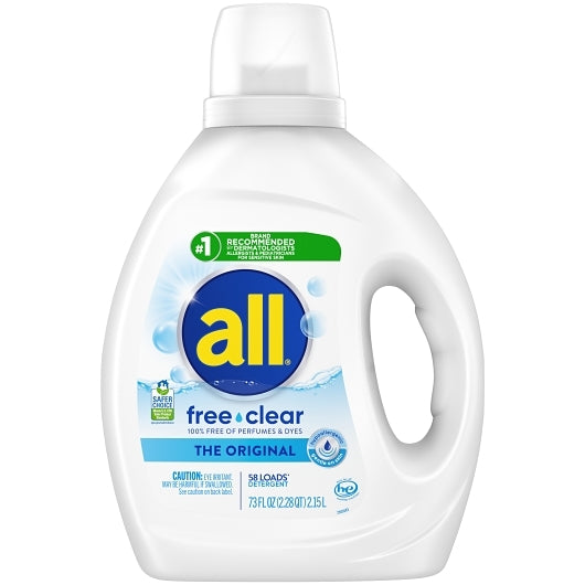 All Laundry Free And Clear, 73 Fluid Ounce, 6 Per Case
