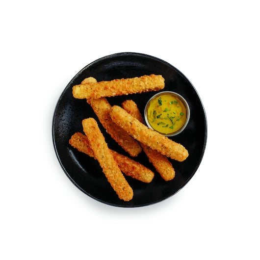 Garlic Butter Breaded Provolone Cheese 4 Pound Each - 2 Per Case.