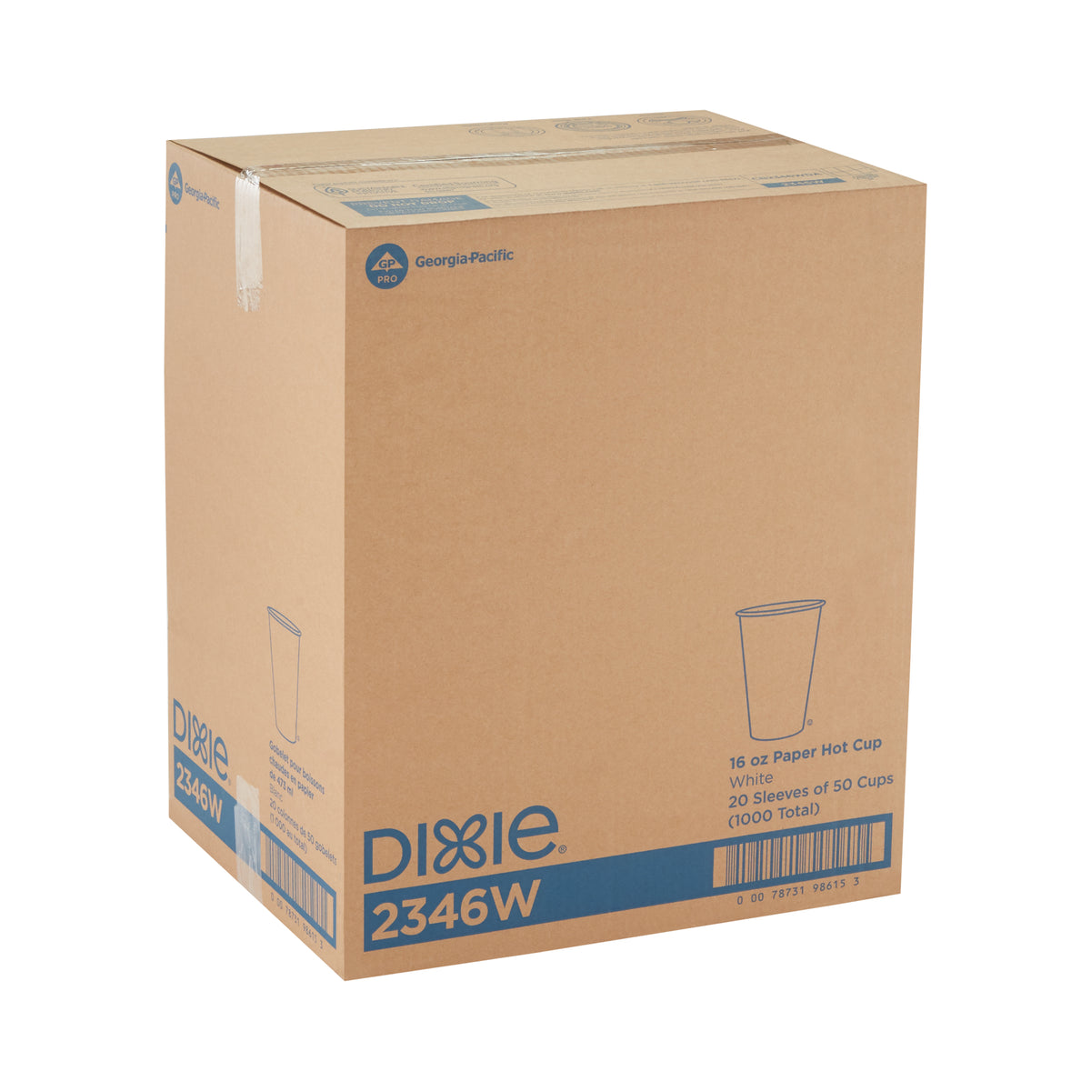 Dixie Products Dixie(r) 16 Ounce Paper Hot Cups White 20 Packs / 50 Count Per Pack