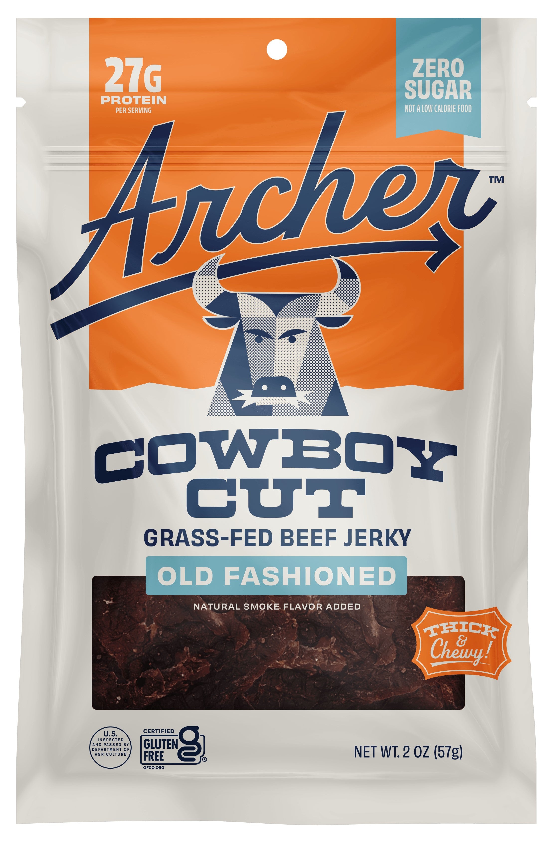 Country Archer - Bf Jerky Original Zero Sugar - Case of 12-2 Ounce