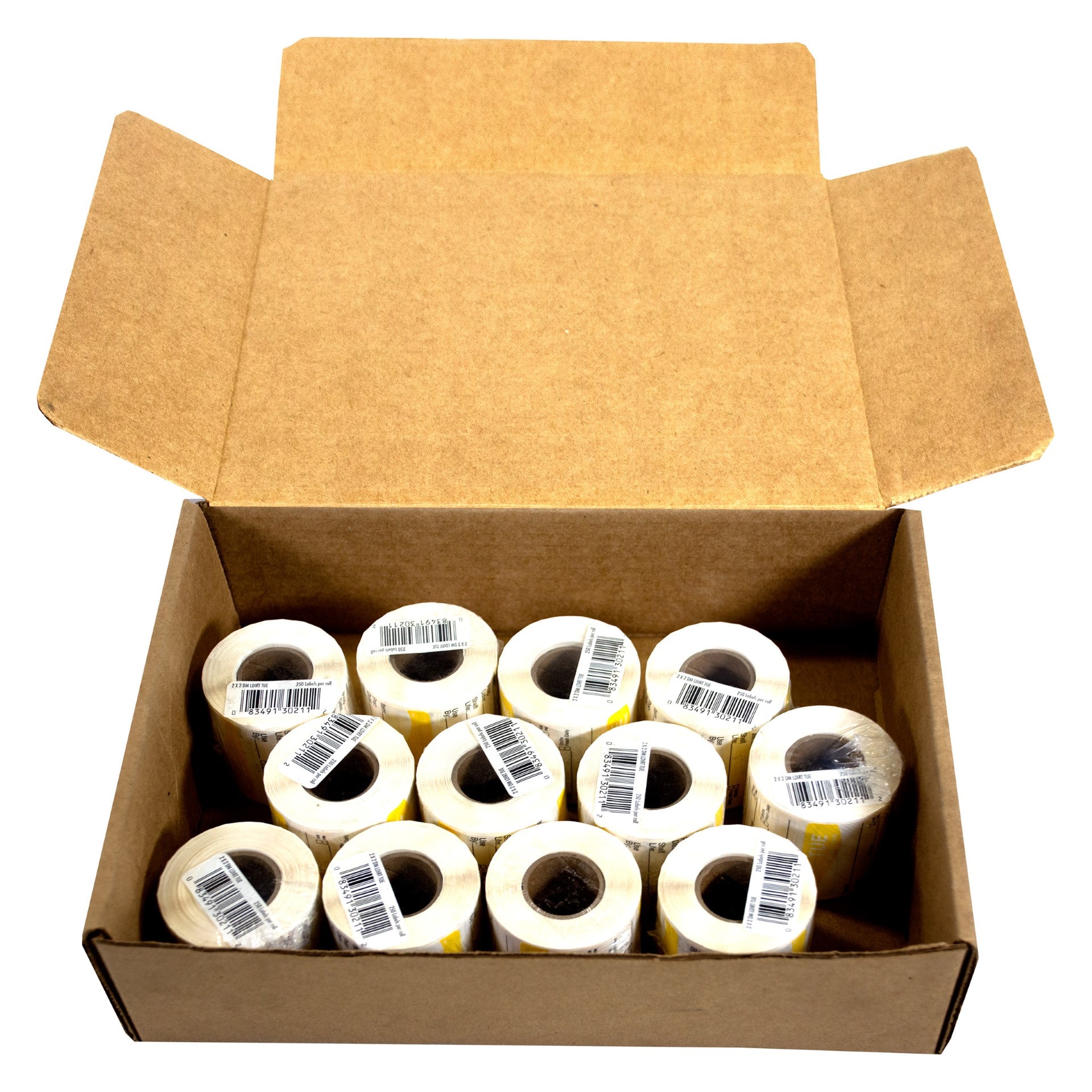 Daymark Dissolvemark-Dissolvable Adhesive 2 Inch X 2 Inch Rectangle Tuesday Shelf Life Label 12 - 2