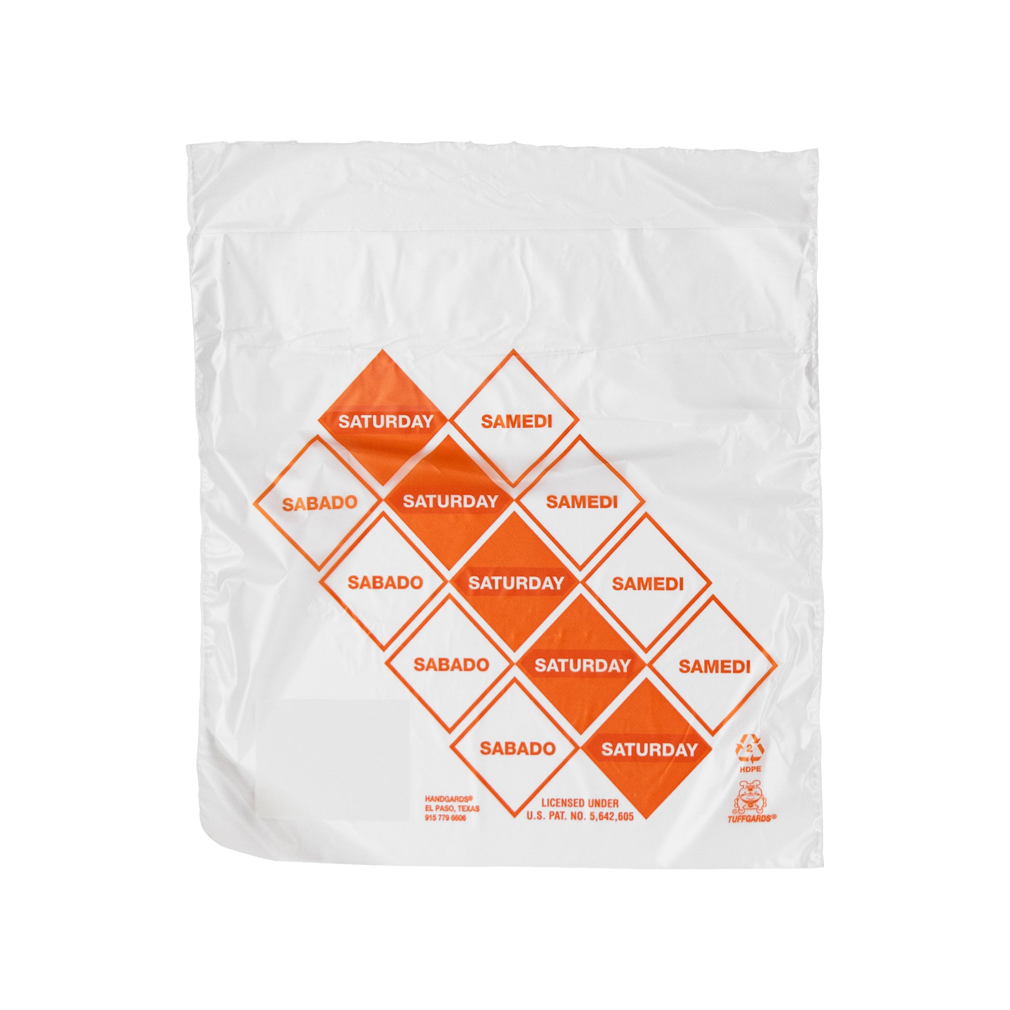 Tuffgards M High Density Orange Saturday Preportioning Bag Ea 2000 Each - 2000 Per Case