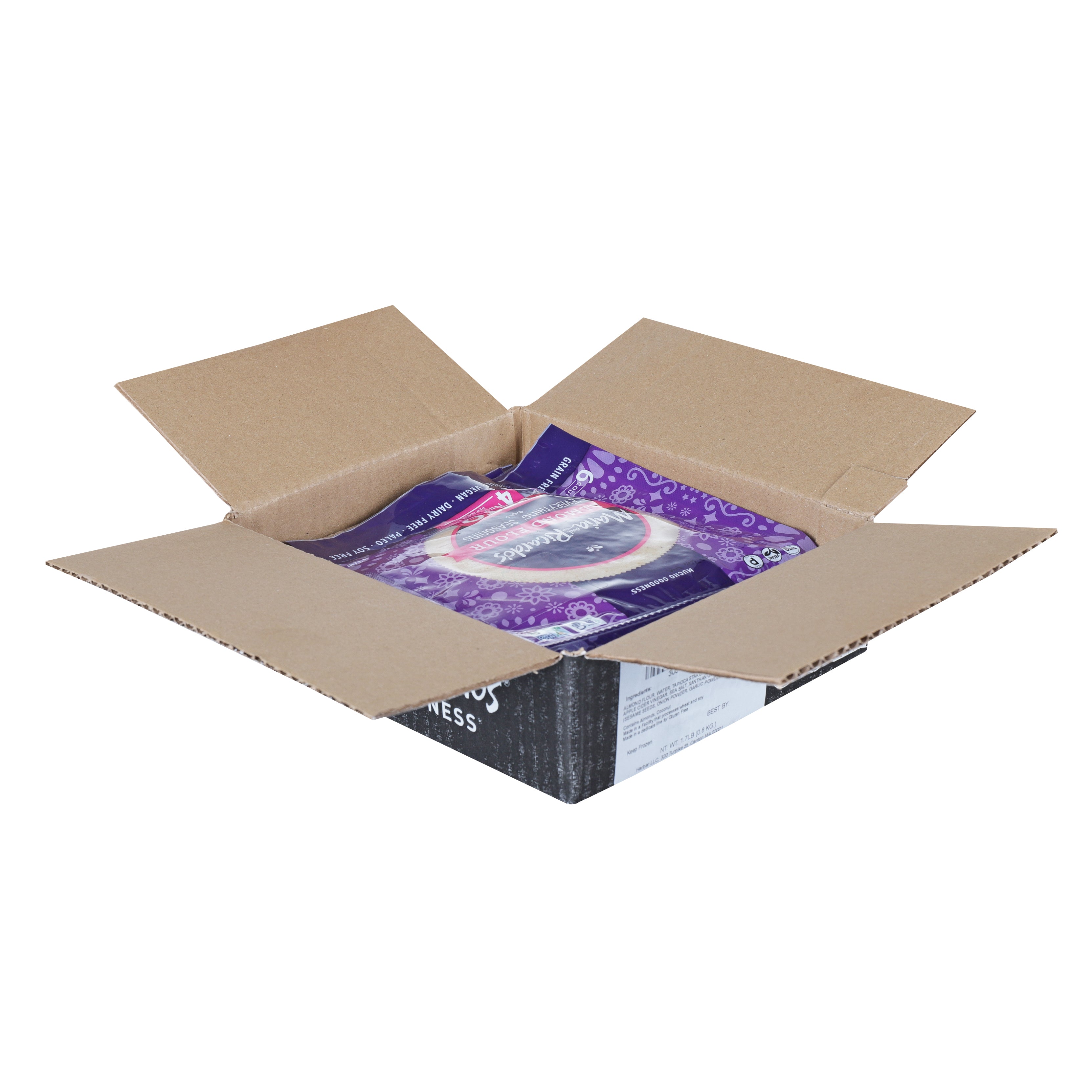 Maria & Ricardo's Grain Free Almond & Everything Tortillas .7550 Ounce Size - 36 Per Case