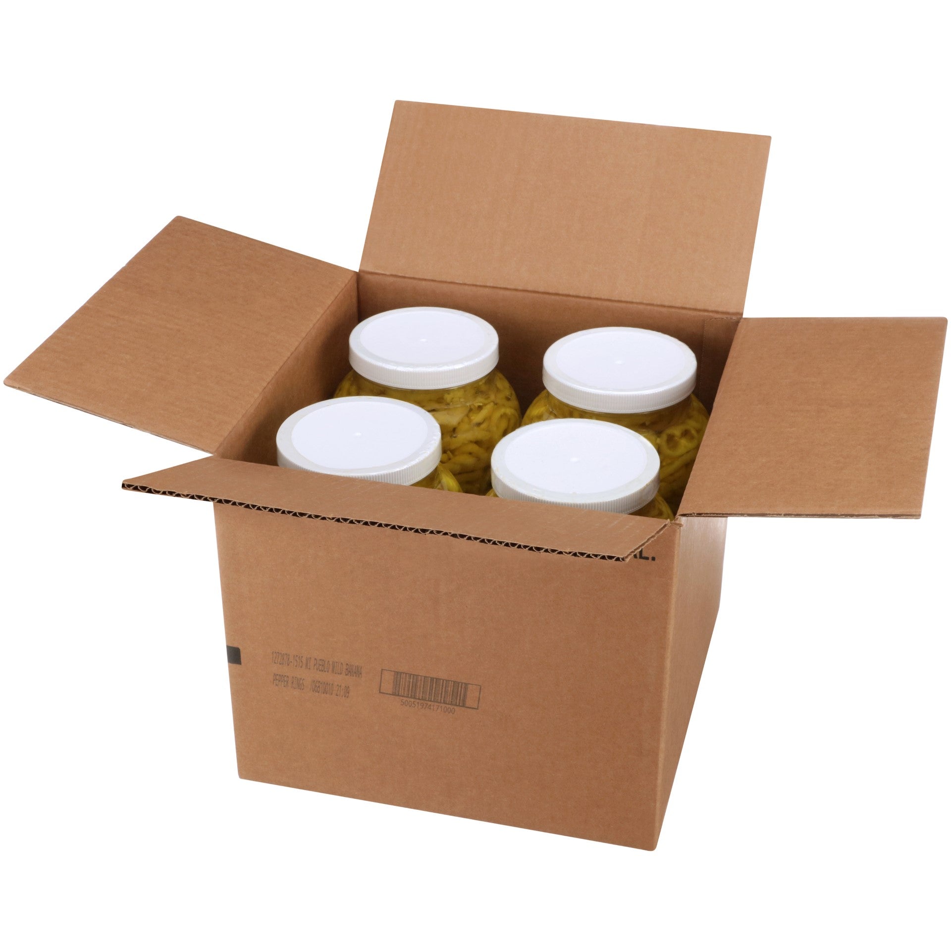 Mi Pueblo Gal Mild Banana Pepper Rings Caseof 1 Gallon - 4 Per Case