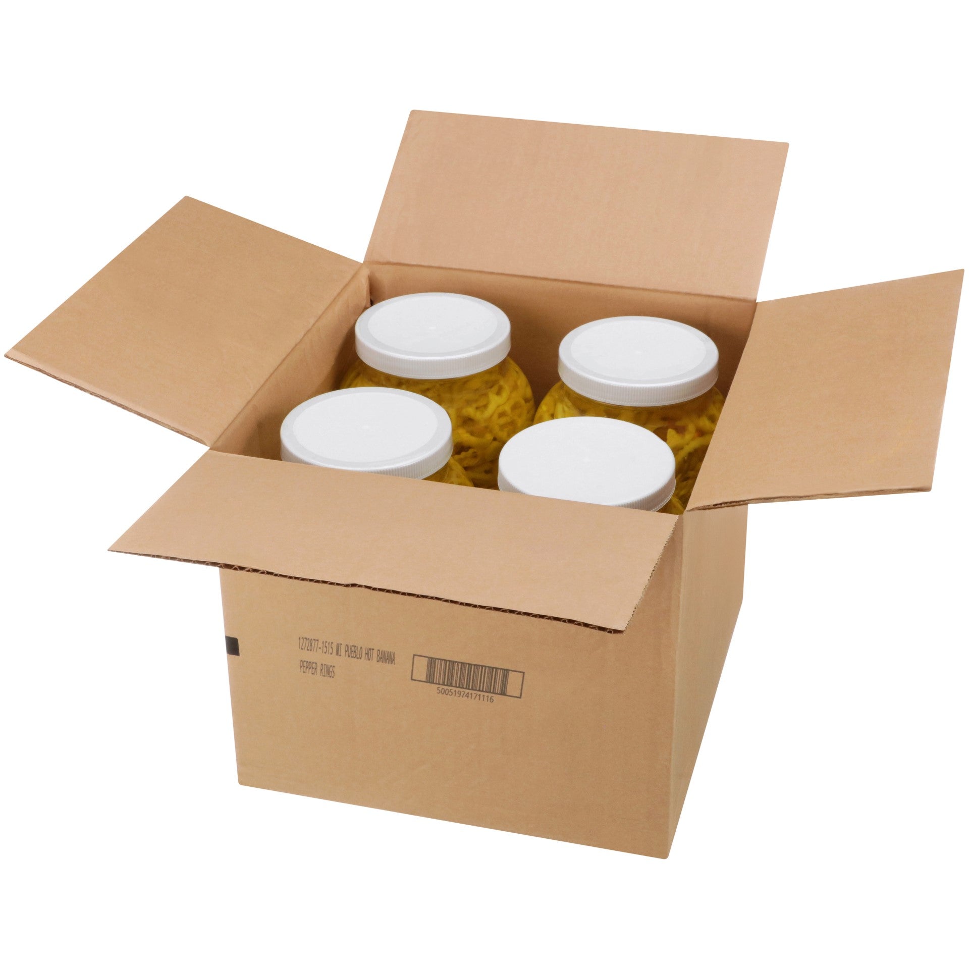 Mi Pueblo Gal Hot Banana Pepper Rings Caseof 1 Gallon - 4 Per Case