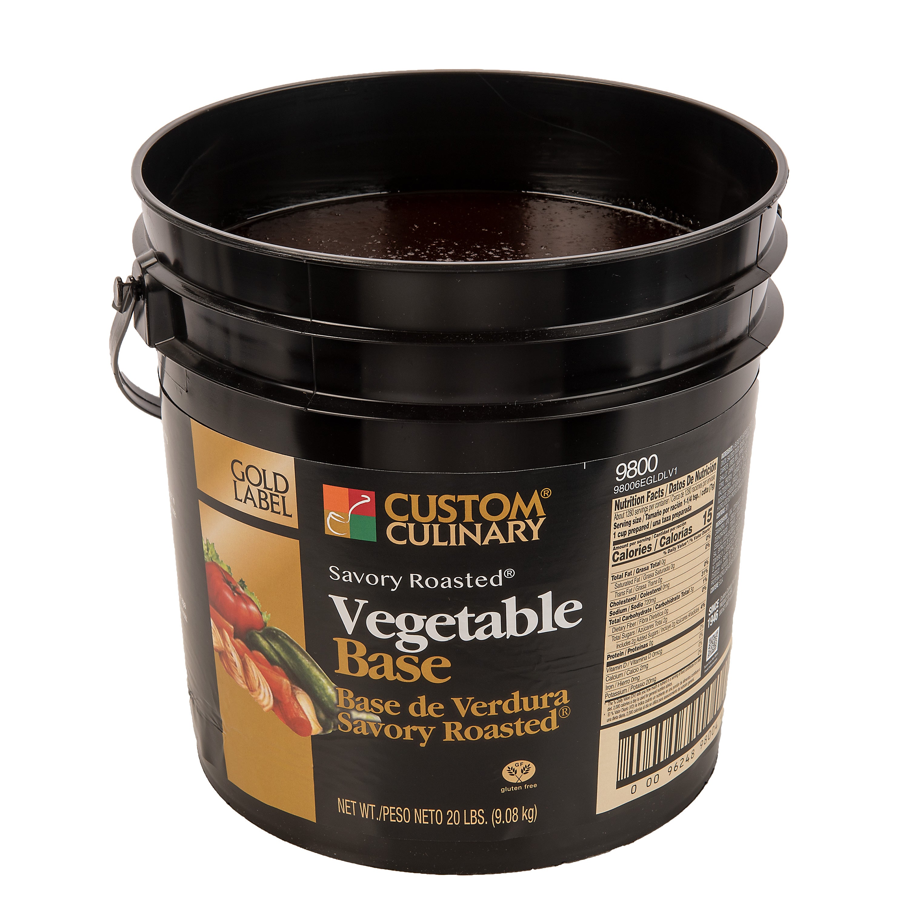 Savory Roasted Vegetable Base 20 Pound Each - 1 Per Case