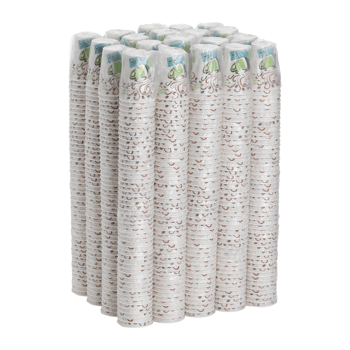 Dixie Products Dixie(r) Perfectouch(r) 8 Ounce Insulated Wrapped Paper Hot Coffee Cups 20 Packs / 50 Count Per Pac