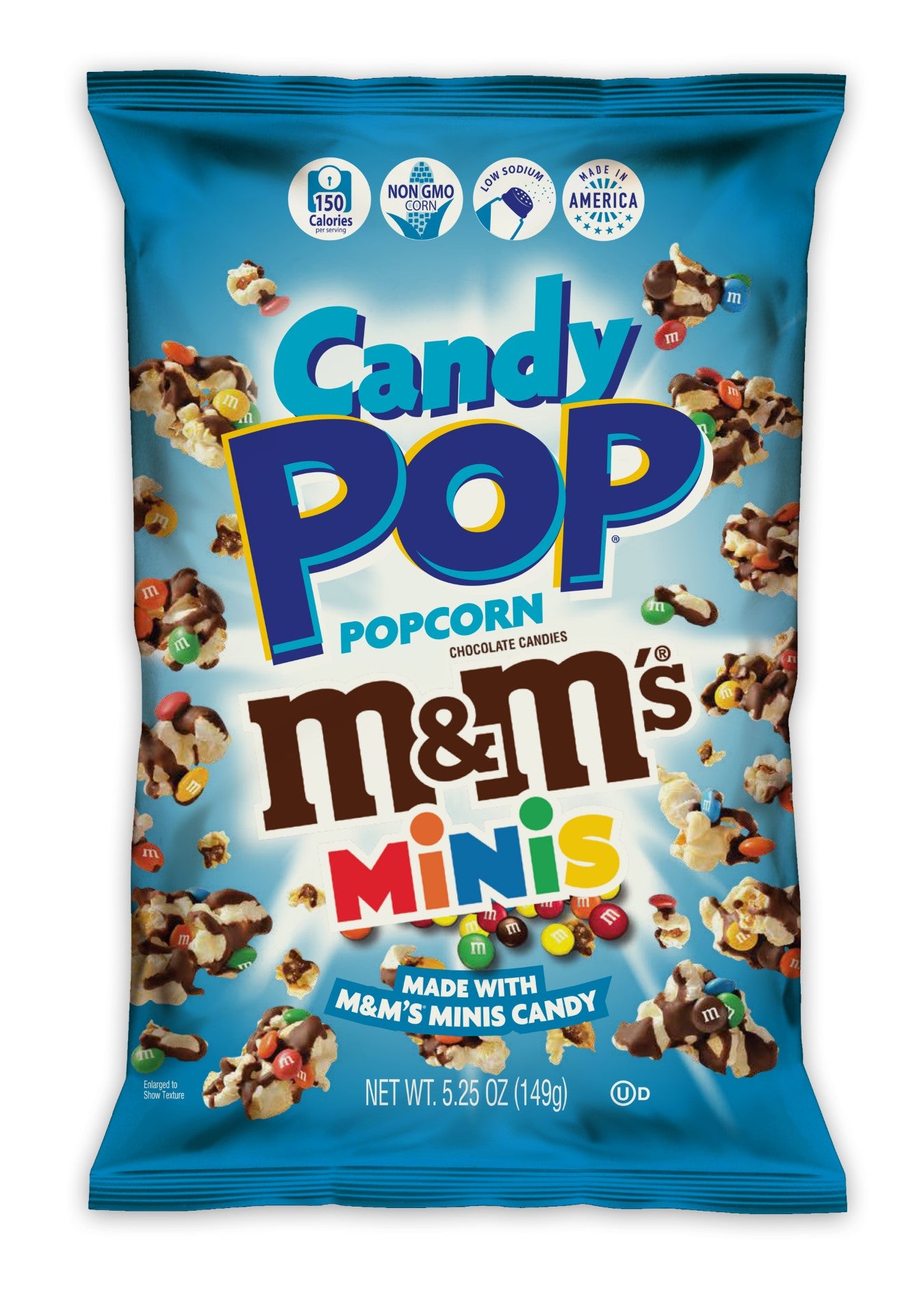 CtM & M Minis Candy Pop Popcorn 5.25 Ounce Size - 12 Per Case