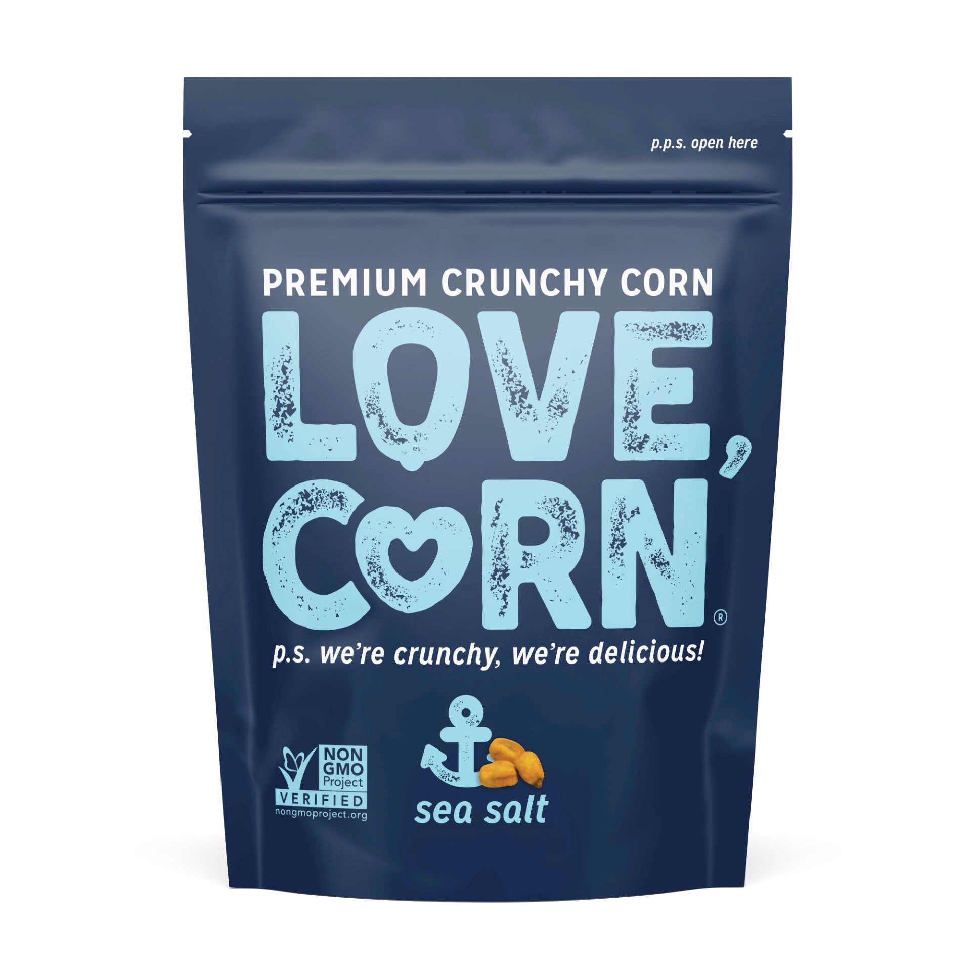 Love Corn Sea Salt Sharing Bag 4 Ounce Size - 12 Per Case
