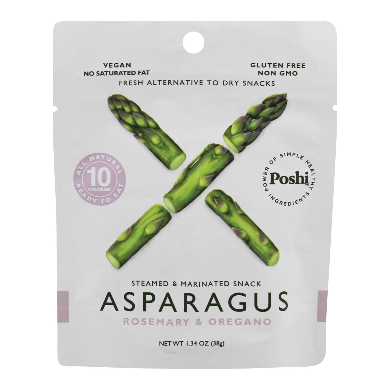 Poshi - Snack Asparagus Mrntd Veg - Case of 10 - 1.34 Ounce
