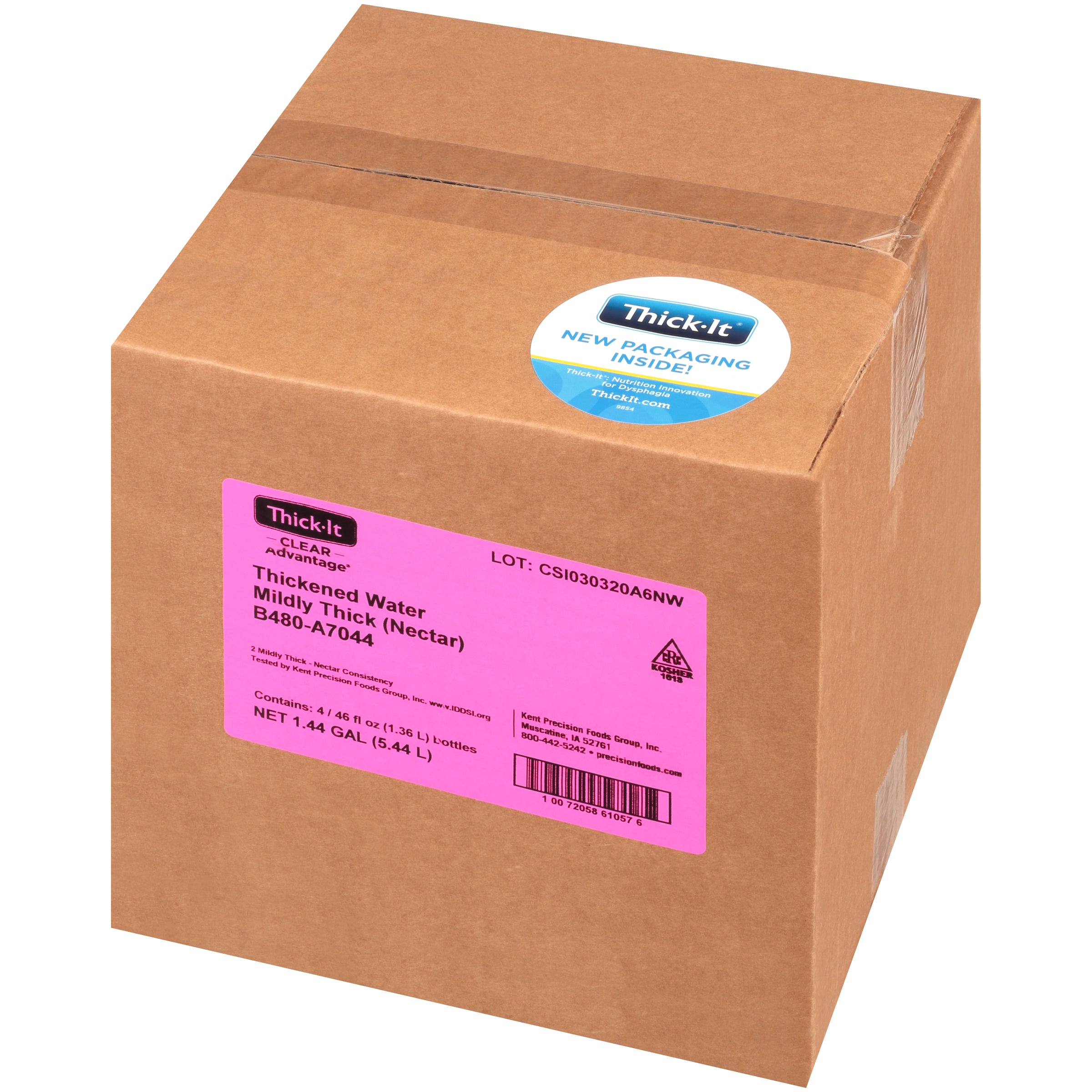 Thick It Clear Advantage Thickened Water Mildly Thick Nectar Fl 46 Fluid Ounce - 4 Per