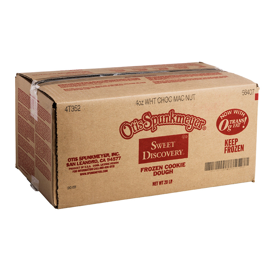 White Chocolate Macadamia Nut Frozen Cookie Dough 4 Ounce Size - 80 Per Case