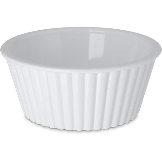 Carlisle Foodservice Products Carlisle Foodservice Ramekin Fluted Plastic 4.5 Ounce White 1 - 48 Each
