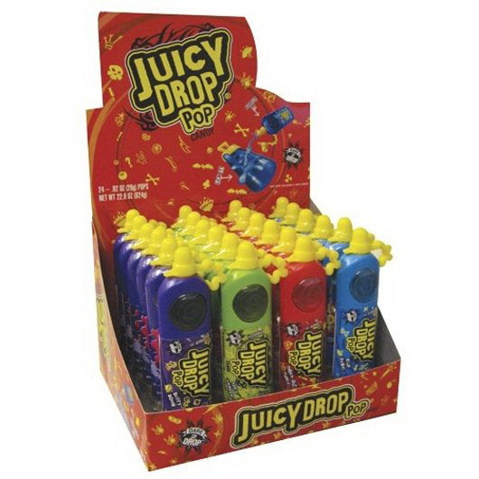 The Bazooka Companies Bazooka Juicy Drop Pop Laydown Box Interactive and Great Tasting Brand .9200 Ounce Size - 336