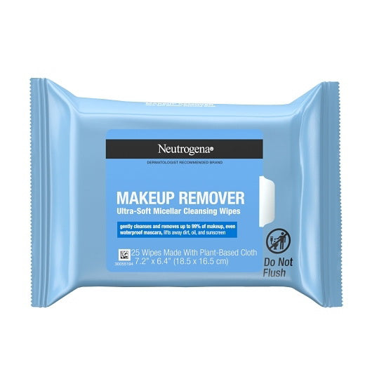 Kenvue Neutrogena Makeup Remover Ultra-soft Cleansing Towelettes 6 - 25 Cnt - 25 Count - 6 Per Case