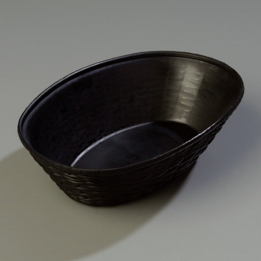 Carlisle Foodservice Products Carlisle Foodservice Basket Weavewear Oval Black 9 Inch 12 - 12 Each - 12 Per Case