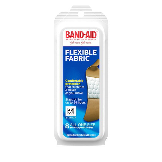 Kenvue Band Aid Flexible Fabrics Travel Pack Bandages 6 - 12 - 8 Cnt - 8 Count - 72 Per Case