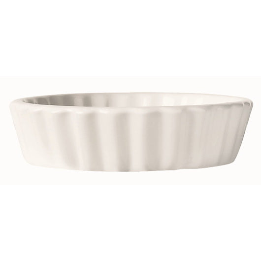 Libbey Dinnerware Libbey Bedrock Ovenware 8 Ounce Round Creme Brulee 5" - Bright White 1 - 24 Each