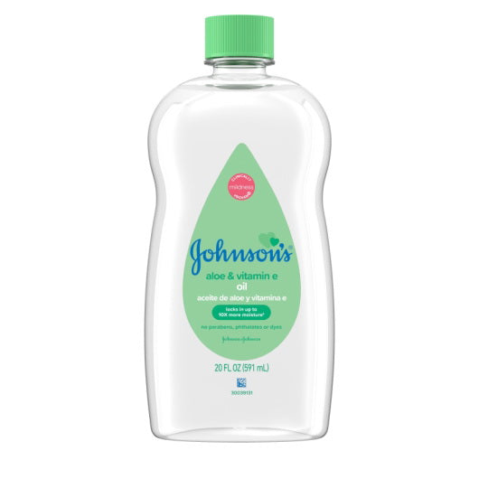 Kenvue Johnson's Baby Oil Baby Oil Aloe 3 - 6 - 20 Fo - 20 Fluid Ounce - 18 Per Case