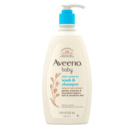 Kenvue Aveeno Baby Body Wash and Shampoo 4 - 3 - 18 Fo - 18 Fluid Ounce - 12 Per Case
