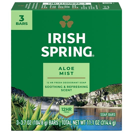 Colgate-palmolive Irish Spring Bar Soap Aloe 3 Bar 18 - 11.1 Ounce