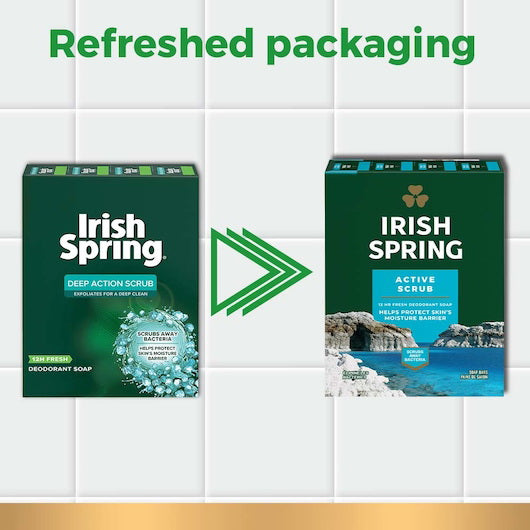 Colgate-palmolive Irish Spring Bar Soap Deep Cleansing Action 18 - 11.25 Ounce