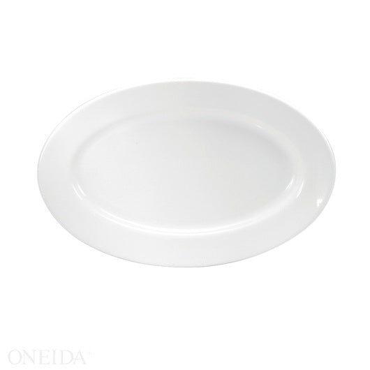 Oneida 11.5 Inch Buffalo Cream White Rolled Edge Platter 1 - 12 Each - 1 Per Case