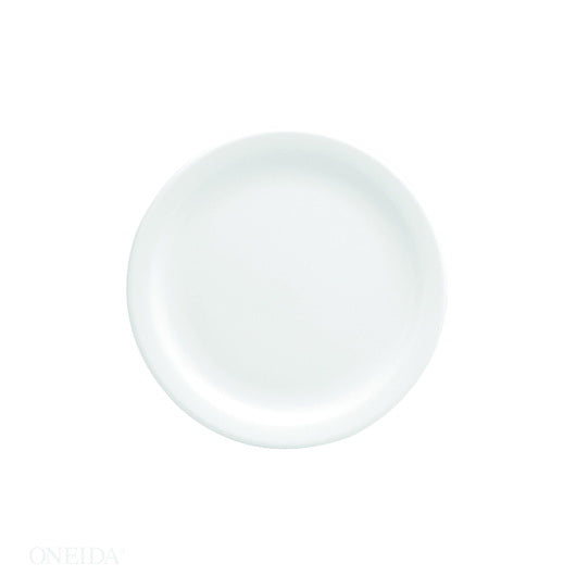 Oneida 6.375 Inch Buffalo Bright White Narrow Rim Plate 1 - 36 Each - 1 Per Case