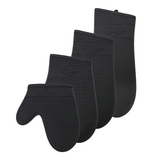 Chef Revival John Ritzenthaler 15 Inch 100% Silicone Black Oven Mitt 1 - 1 Each - 1 Per Case