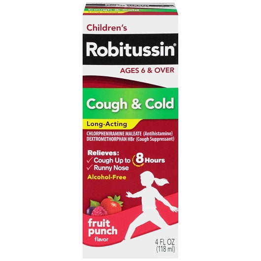 Haleon Robitussin Cough & Cold Syrup Bottle 8 - 3 - 4 Fo - 4 Fluid Ounce - 24 Per Case