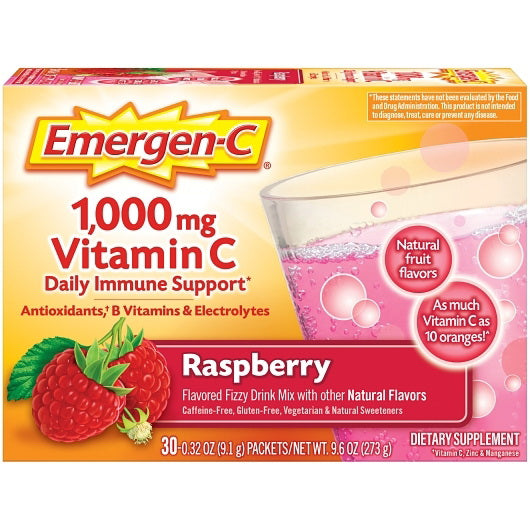 Haleon Emergen-c Vitamin C Raspberry 4 - 3 - 30 Each - 12 Per Case