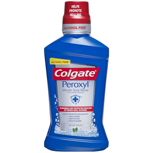 Colgate-palmolive Colgate Peroxyl Mouth Sore Rinse Alcohol Free Mild Mint Mouthwash 6 - 16.9 Fo - 16.9 Fluid Ounce - 6 Per Case