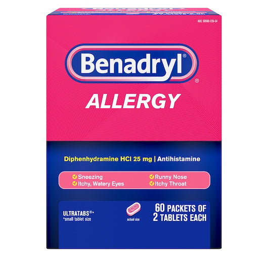 Kenvue Bena Adult Ultratab Allergy Antihistamine Tablets 12 - 120 Cnt - 120 Count - 12 Per Case