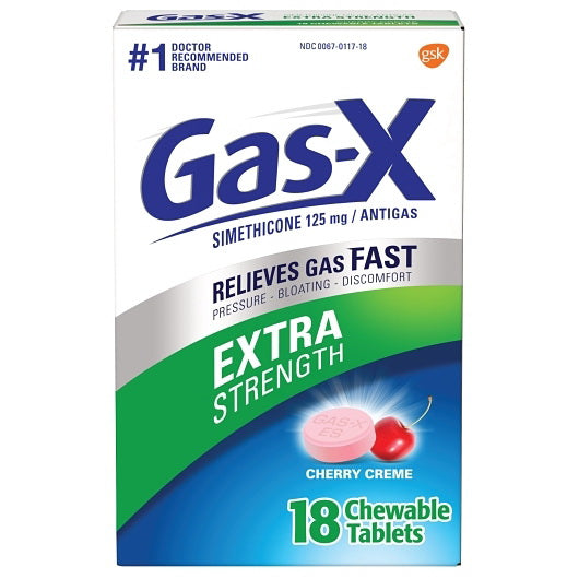 Haleon Gas-x Creme Cherry Tablets 4 - 6 - 18 Each - 24 Per Case