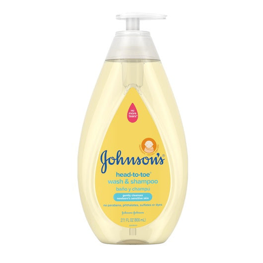 Kenvue Johnson's Baby Bath Baby Head to Toe Wash & Shampoo 4 - 3 - 27.1 Fo - 27.1 Fluid Ounce - 12 Per Case