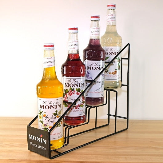 Monin 4 Bottle Dsp Rack-750 Ml/1 L & 1 L Puree - 1 Per Case
