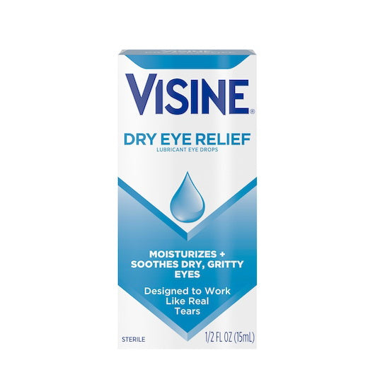 Kenvue Visine Dry Eye Relief 12 - 3 - 0.5 Fo - 0.5 Fluid Ounce - 36 Per Case