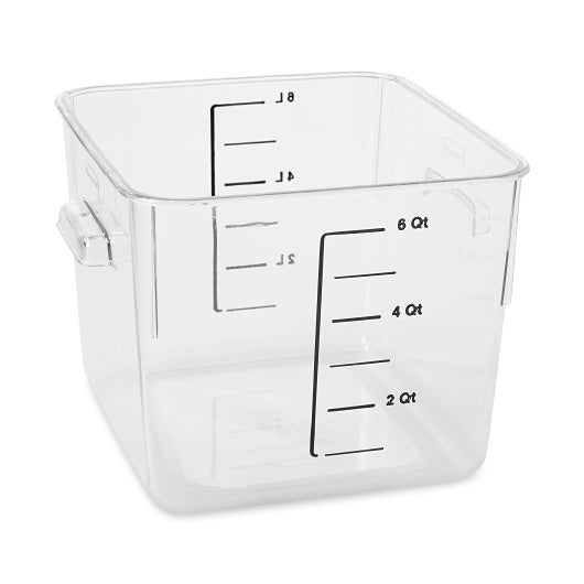 Rubbermaid Commercial Products Space Saving Container Square 6 Quart 12 - 1 Each