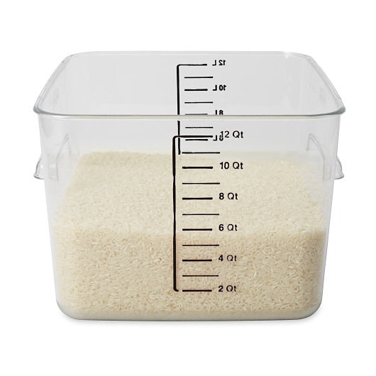 Rubbermaid Commercial Products Space Saving Square 12 Quart 6 - 1 Each
