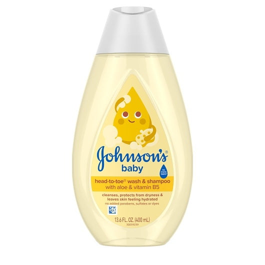 Kenvue Johnson's Baby Bath Baby Wash & Shampoo 8 -3 - 13.6 Fo - 13.6 Fluid Ounce - 24 Per Case